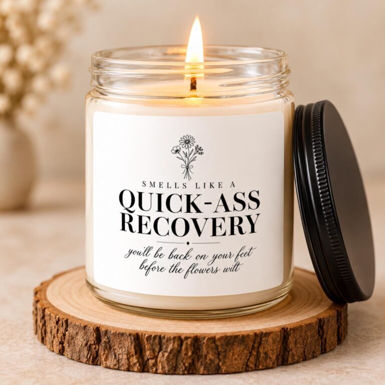 Home Get well soon candle gift