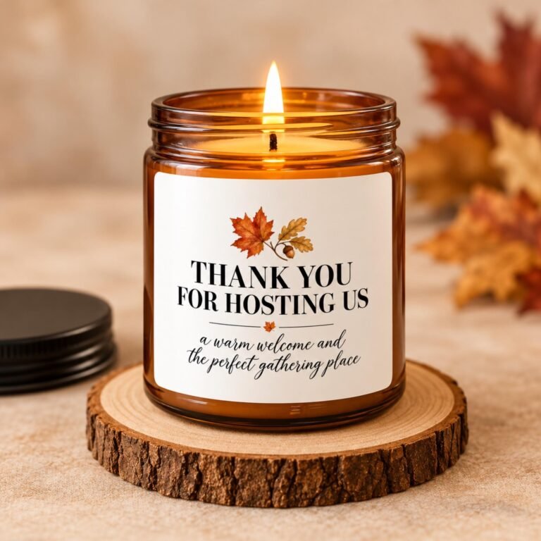 Home Candle gift for a host